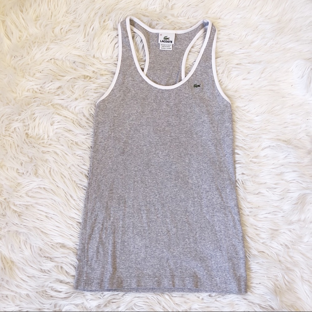 Women’s Lacoste racerback tank, size XL